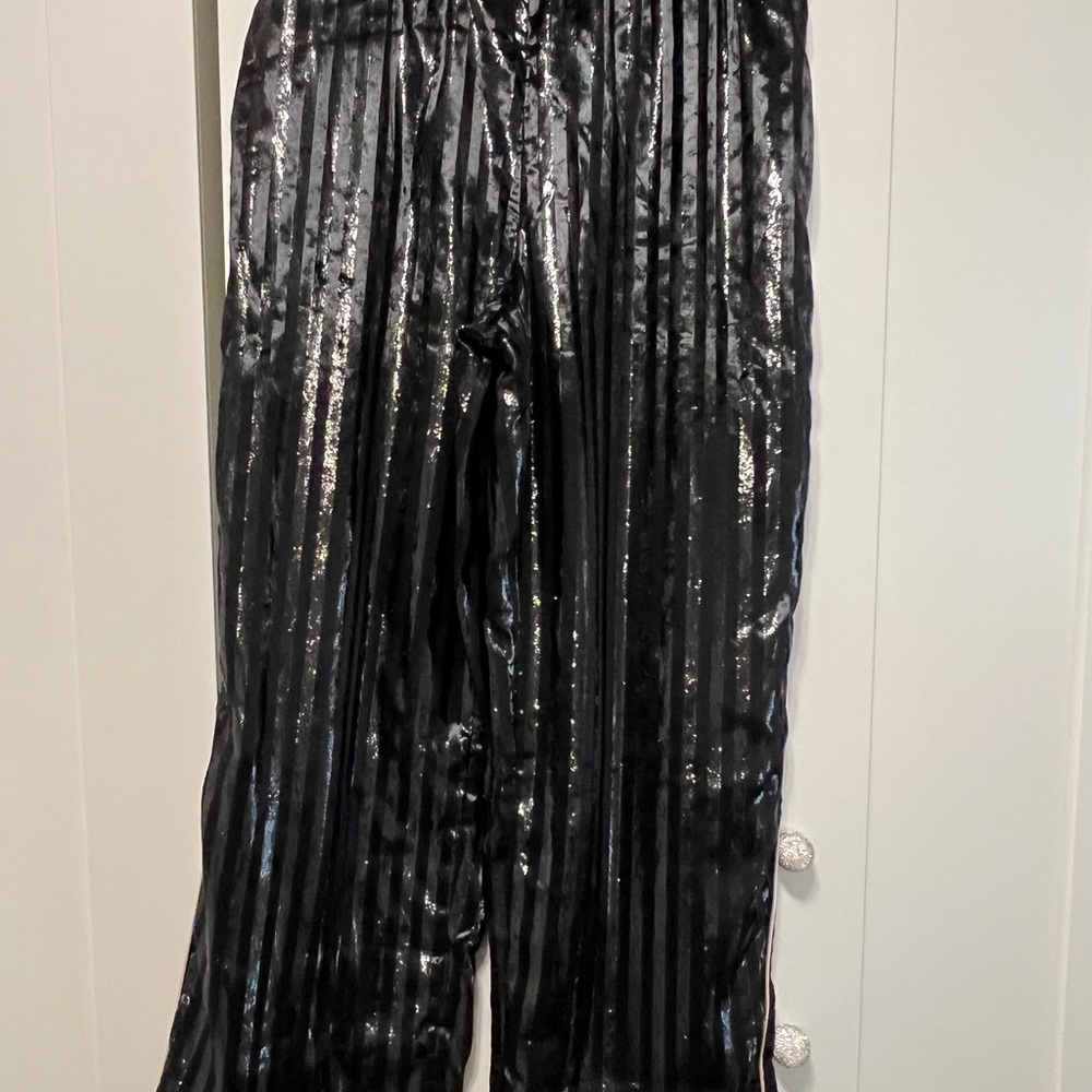 Victoria's Secret Shimmering Black Pajama Pants